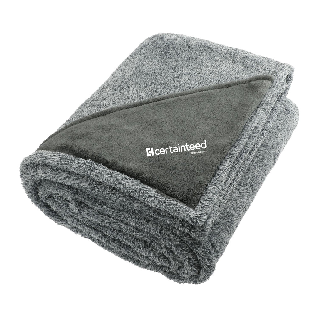 Heathered Fuzzy Fleece Blanket