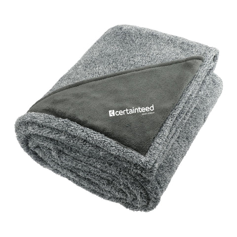 Heathered Fuzzy Fleece Blanket