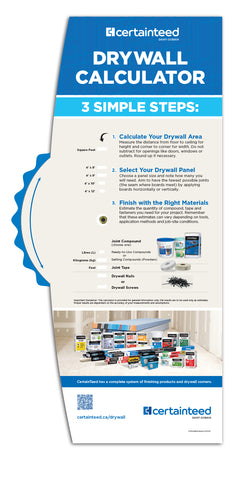 CertainTeed Drywall Calculator