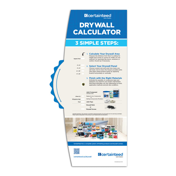 CertainTeed Drywall Calculator