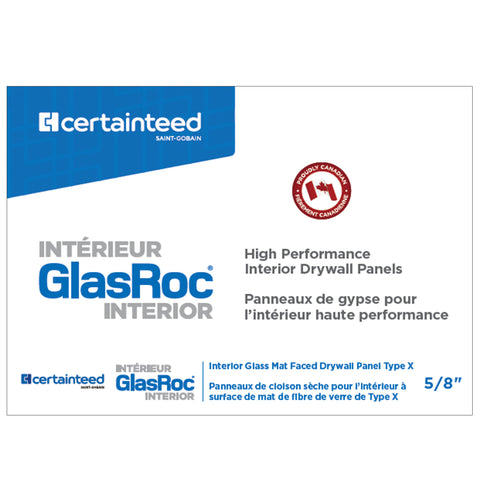 GlasRoc Interior Board Sample — 5/8