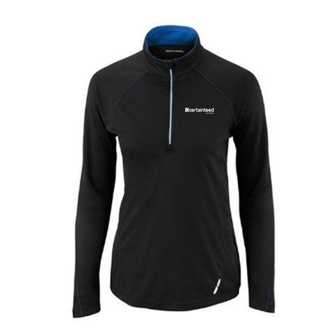 Ladies' Radar Quarter-Zip Performance Long-Sleeve Top