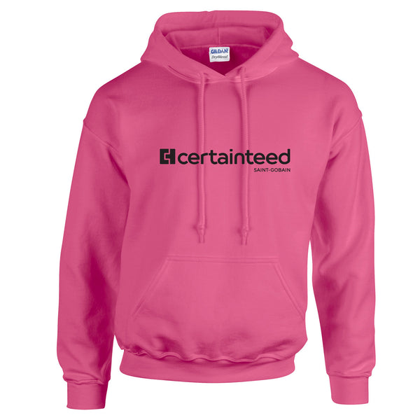Safety Pink Adult Hooded Sweatshirt