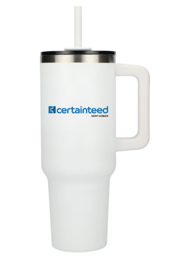 Recycled Travel Tumbler with Straw 40oz