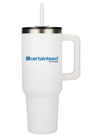 Recycled Travel Tumbler with Straw 40oz