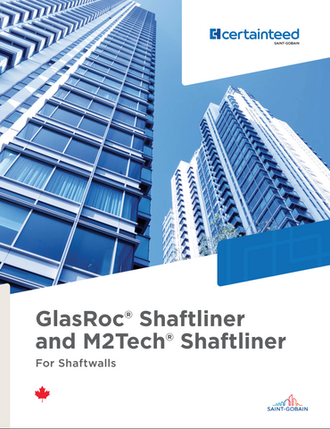 GlasRoc® Shaftliner and M2Tech® Shaftliner for Shaftwalls