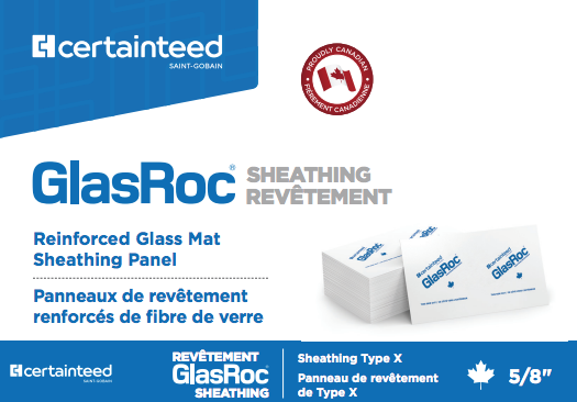 GlasRoc Sheathing Board Sample — 5/8