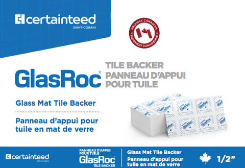 GlasRoc Tile Backer Board Sample — 1/2