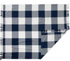 Field & Co. 100% Organic Cotton Check Throw Blanket