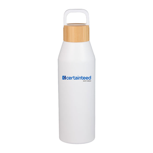24 oz Recycled Bottle with FSC® Bamboo Lid