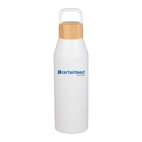 24 oz Recycled Bottle with FSC® Bamboo Lid