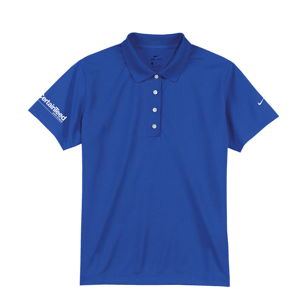 Ladies' Blue Nike Dri-Fit Polo