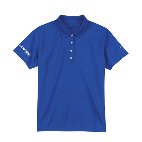 Ladies' Blue Nike Dri-Fit Polo