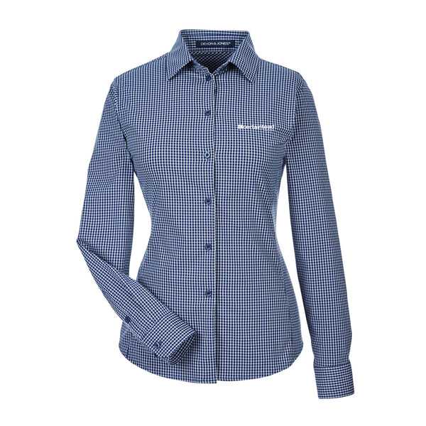 Ladies' Tonal Mini Check Shirt