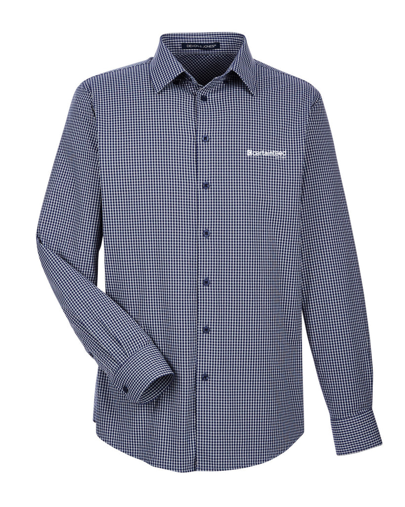 Men's Tonal Mini Check Shirt