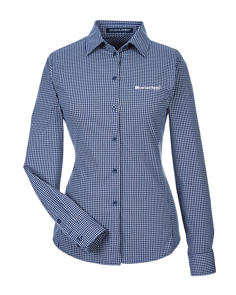 Ladies' Tonal Mini Check Shirt