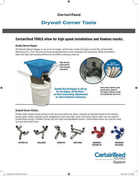 No-Coat Tools Sell Sheet