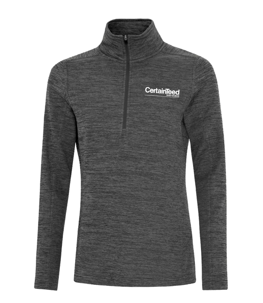 Ladies Heather Fleece 1/2 Zip Sweatshirt