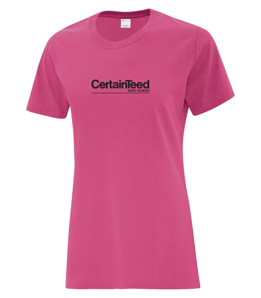 Women's Pink CertainTeed T-Shirt