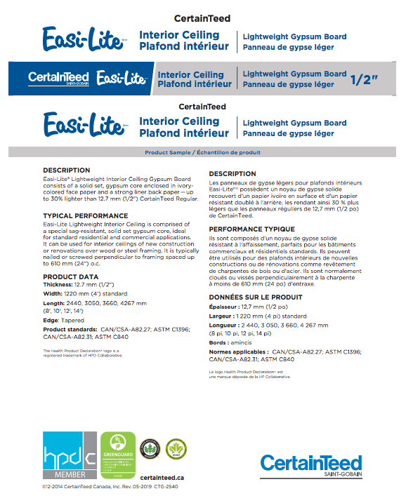 Easi-Lite Interior Ceiling - 1/2