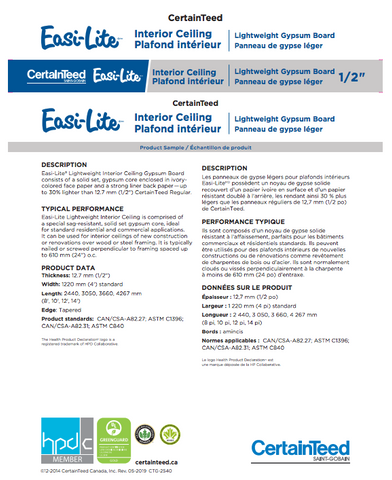 Easi-Lite Interior Ceiling - 1/2