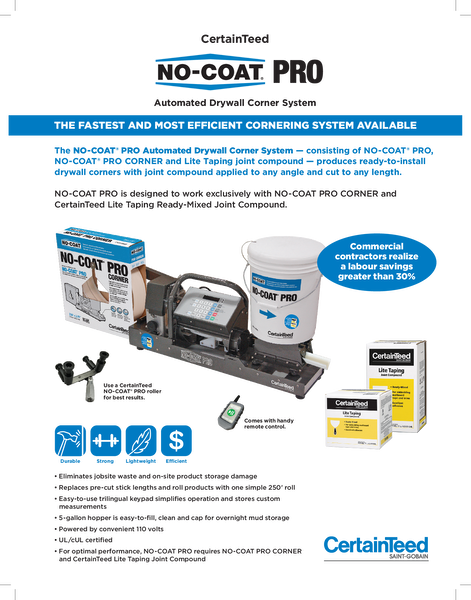 No-Coat Sell Sheet