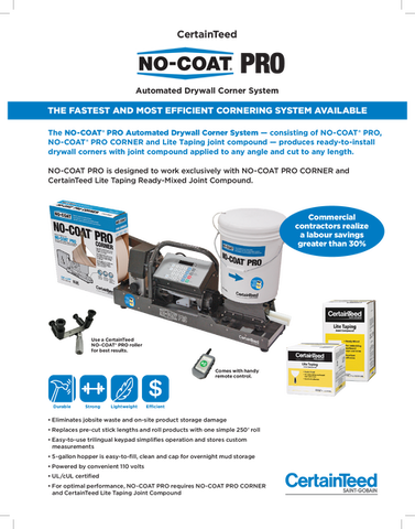 No-Coat Sell Sheet