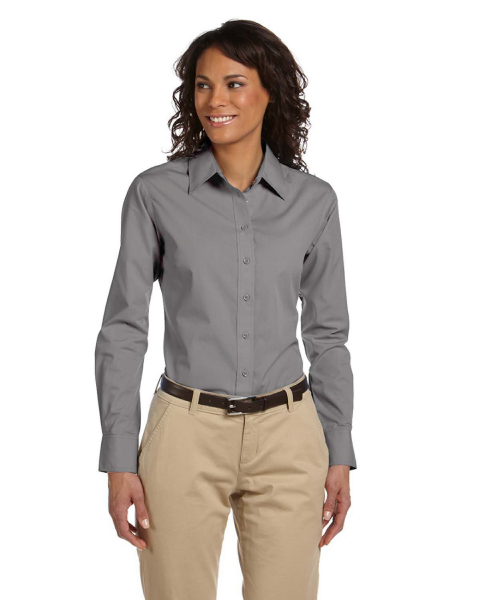 Ladies' Harriton 3.1 oz. Essential Poplin Shirt